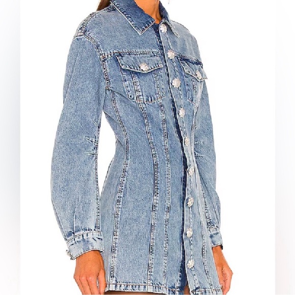 Lovers + Friends Blue Denim Dress - Picture 3 of 5